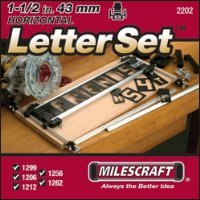 Milescraft Sign Jig Letter Set, Horizontal, 1-1/2-inch