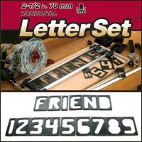 Milescraft Sign Jig Letter Set, Horizontal, 2-1/2-inch