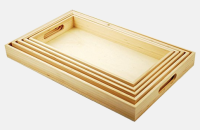 5-Piece Paintable Wooden Trays