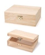 Rectangle Wood Box, 7-1/8