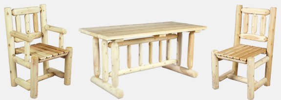 Attractive log-style Furniture