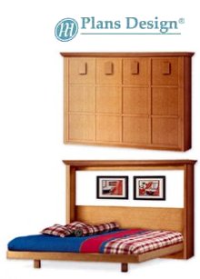 Horizontal Queen Size Wall Bed Frame Plans