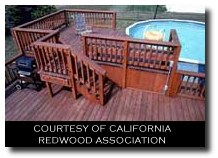 Decks for above-ground pools