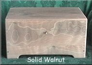 Solid Walnut - Standard Interlocking Lid