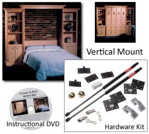 Vertical Mount Murphy Bed Hardware Kit