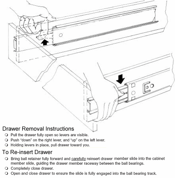 Ball Bearing Drawer Slides