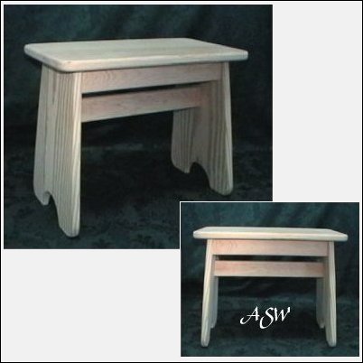 Pine Bench Stepstool