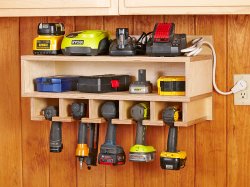 Cordless Tool Station Woodworking Plan