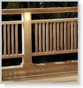 Deck Railing with Built-in Lighting