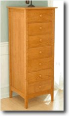 7 Drawer Lingerie Chest Woodworking Plan