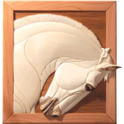 Lipizzan-Horse Intarsia Pattern