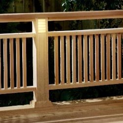 Deck Railing with Built-in Lighting
