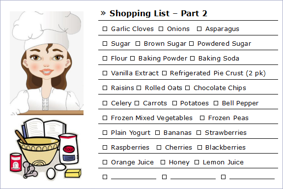 Shopping List 3