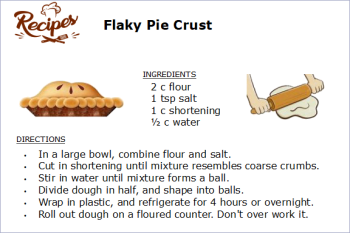 Flaky Pie Crust