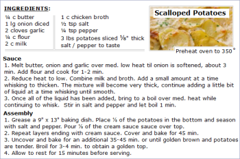 Scalloped Potatoes