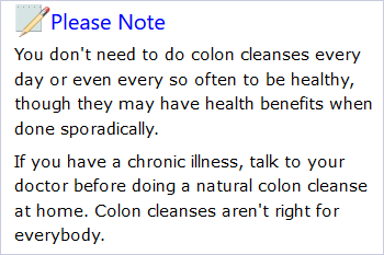 Colon Cleanse Note