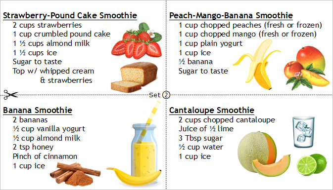 Smoothies Recipes Set 2