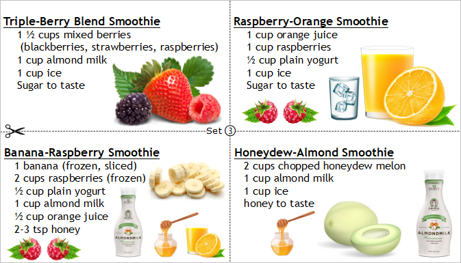 Smoothies Recipes Set 3