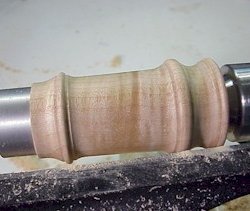 Beal Turning Treen Finished Turning on Mandrel