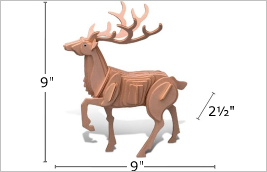 Deer Wood Craft Construction Model Kit