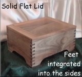 Hawaiian Koa Box with Feet Integrated into Sides