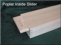 Poplar Inside Slide Lid Box