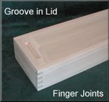 Groove Routed in For Finger Hold