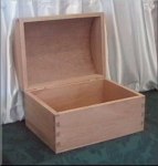 Mahogany Arched Box with Dove-Tailed Corners