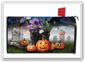 Spooky Kittens Mailbox Cover