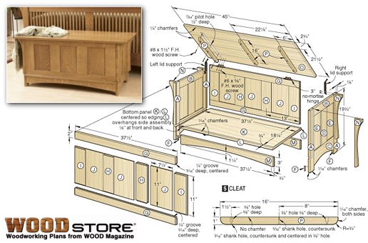 Plans for Building Toy Storage Boxes &amp; Benches