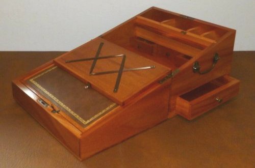 Mahogany Writing Slope 4