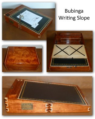 Bubinga Writing Slope