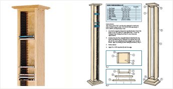 Free 6' CD/DVD Tower Plans